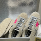Golden Goose Super-Star Plush Shearling & Neon Accent