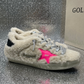 Golden Goose Super-Star Plush Shearling & Neon Accent