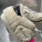 Golden Goose Super-Star Plush Shearling & Neon Accent