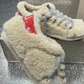 Golden Goose Super-Star Shearling & Red Gloss