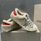 Golden Goose Super-Star Shearling & Red Gloss