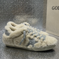 Golden Goose Super-Star Shearling & Silver Glam