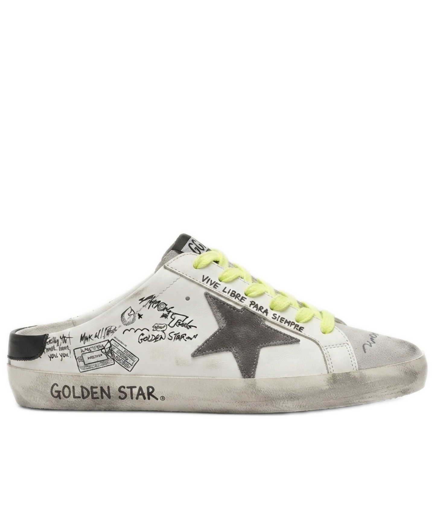 Golden Goose Super-Star Sabot Golden Star Graffiti
