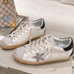 Golden Goose Super-Star Silver & Dark Glitter