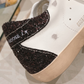 Golden Goose Super-Star Silver & Dark Glitter