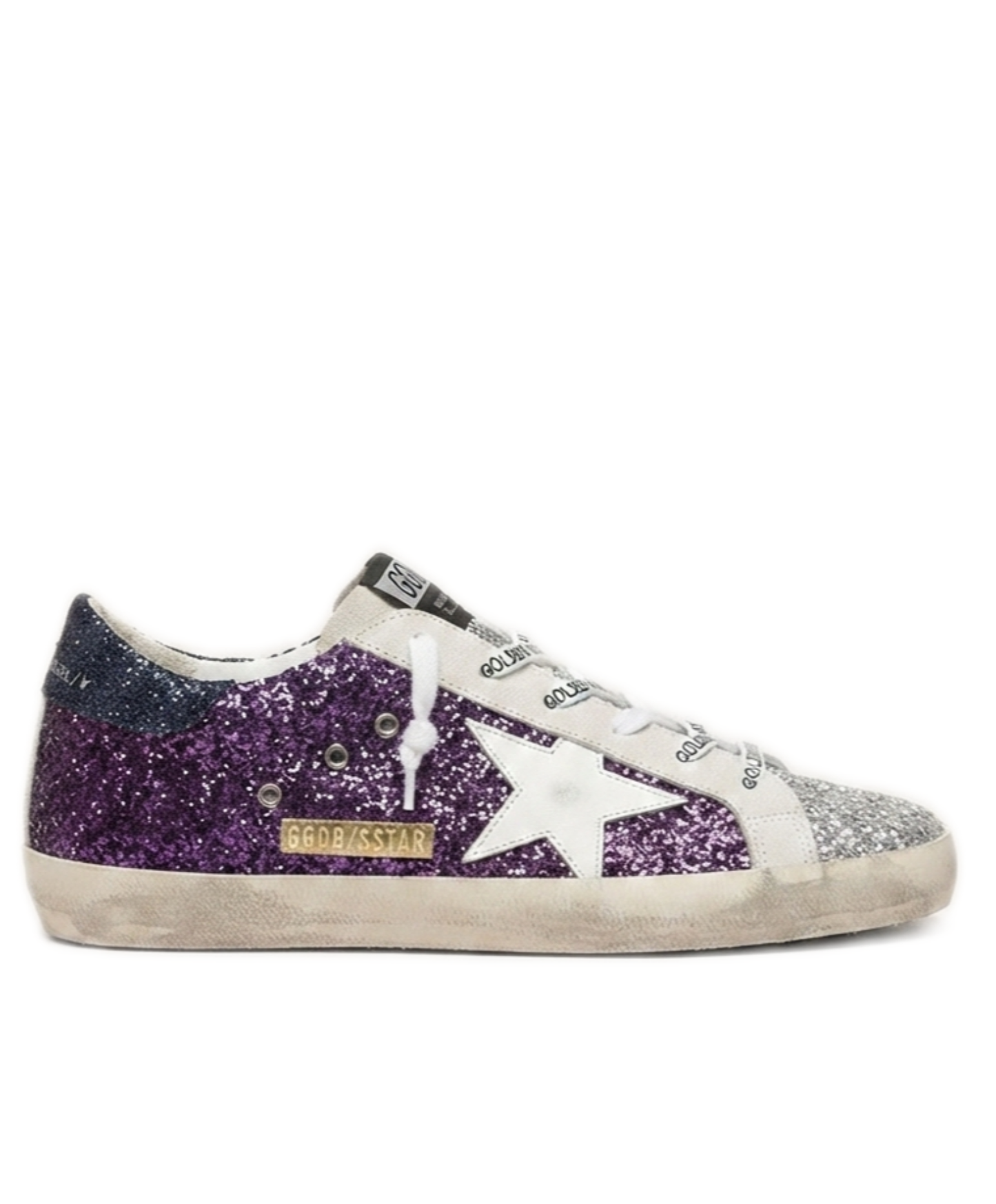 Golden Goose Super-Star Vibrant Violet Glitter