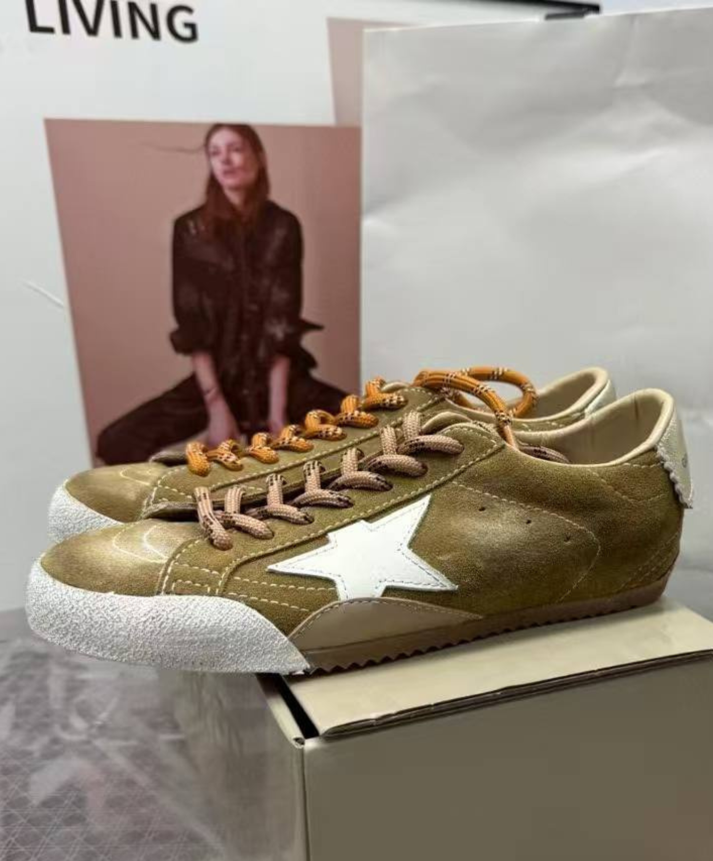 Golden Goose "True Star Suede Camel" Edition