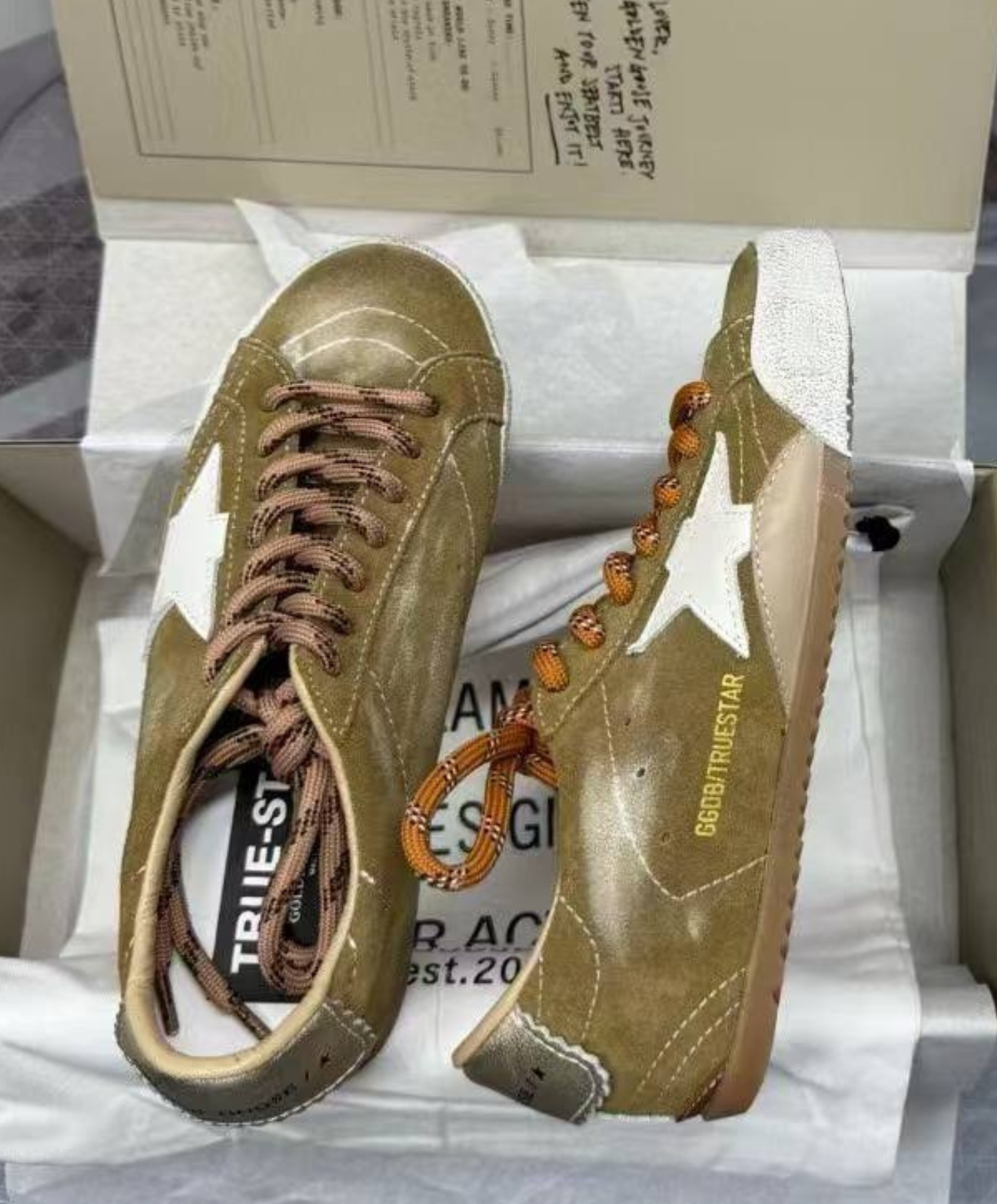 Golden Goose "True Star Suede Camel" Edition