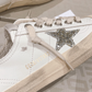 Golden Goose V-Star 2 Silver Glitter Star