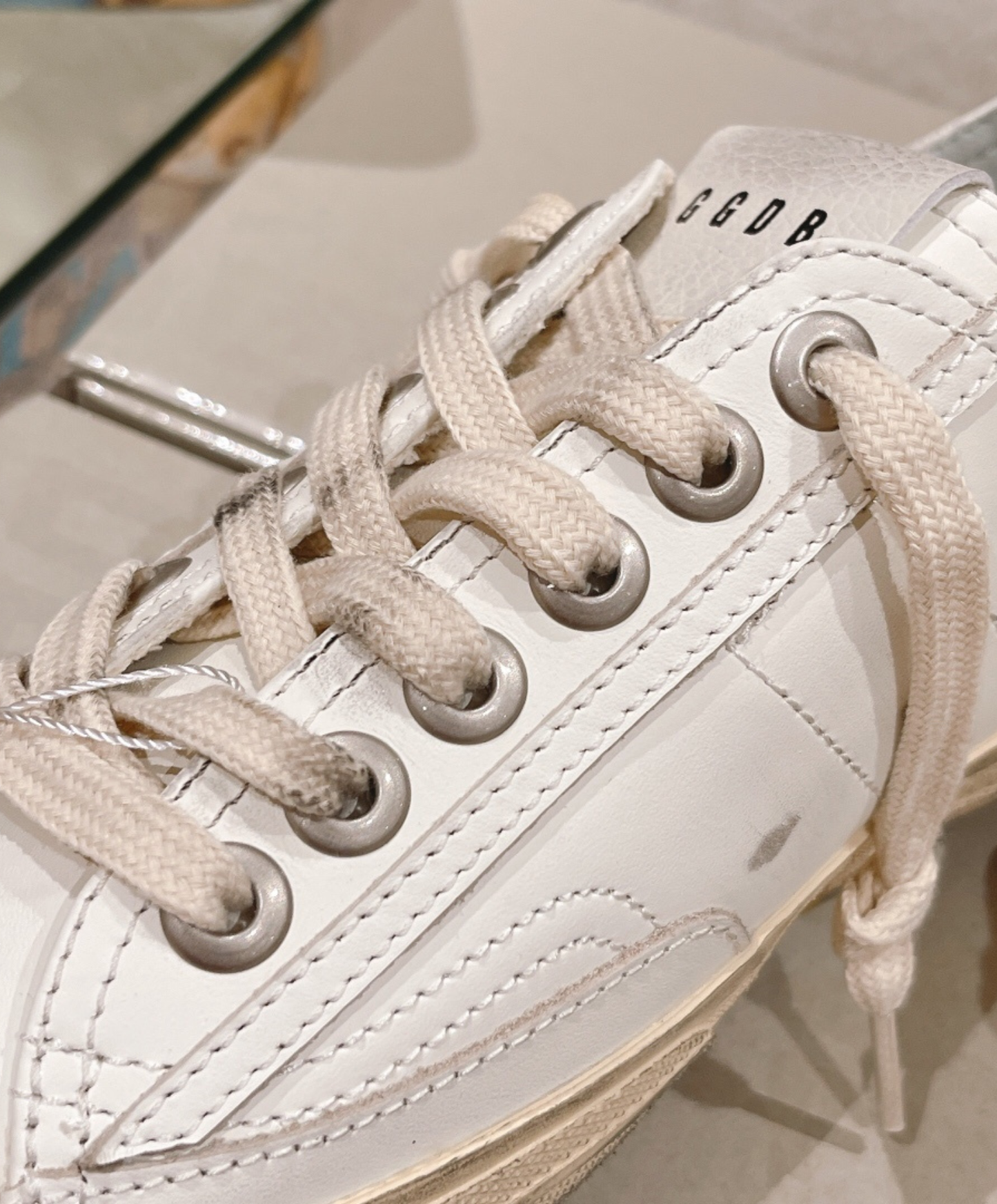 Golden Goose V-Star 2 Silver Glitter Star