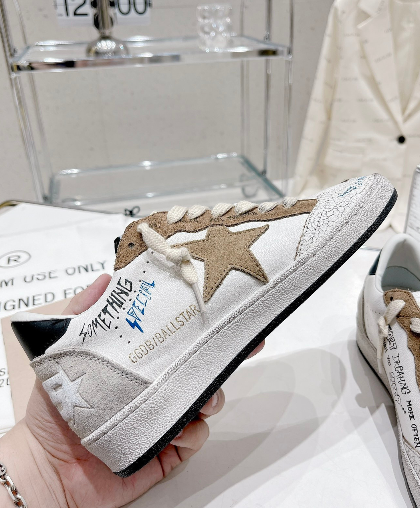 Golden Goose Ball Star Graffiti Script