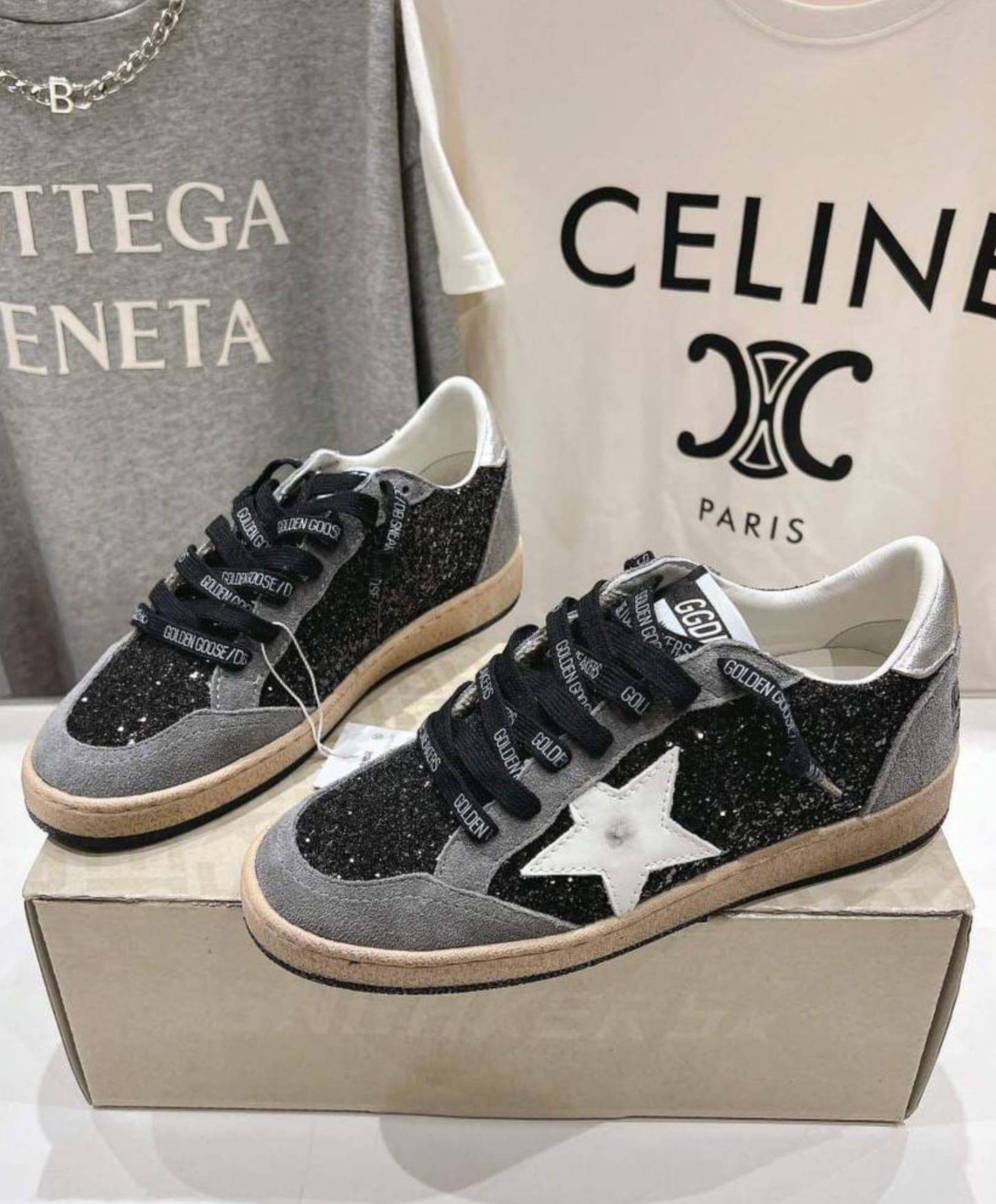 Golden Goose Ball Star Midnight Glitter