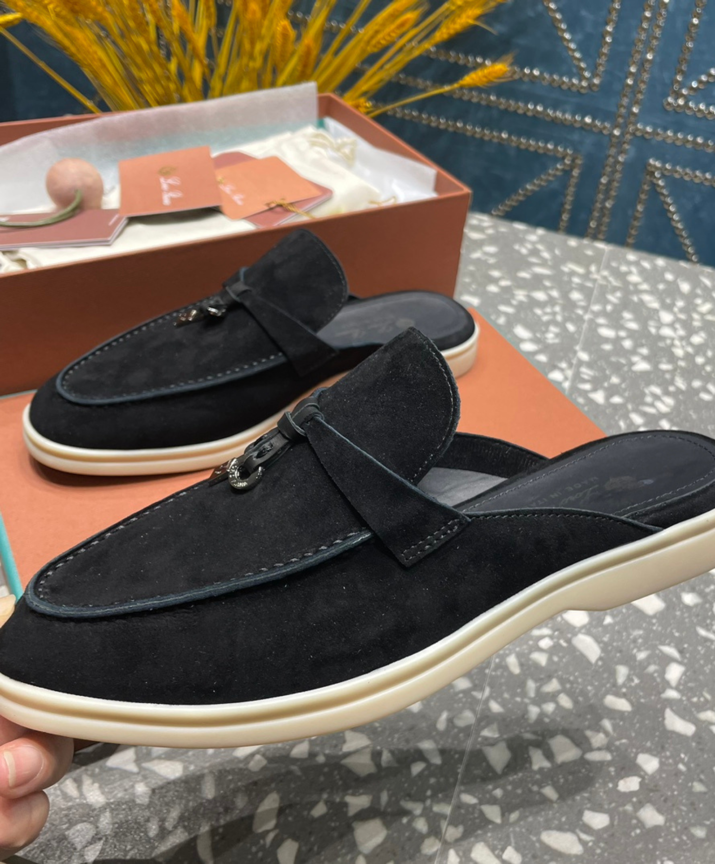 Babouche Charms Walk Mules