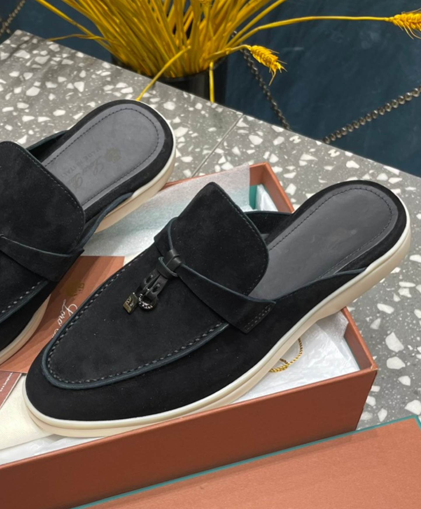 Babouche Charms Walk Mules
