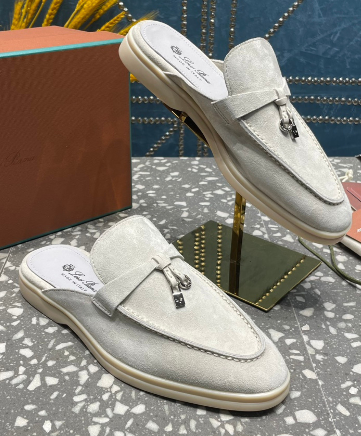 Babouche Charms Walk Mules