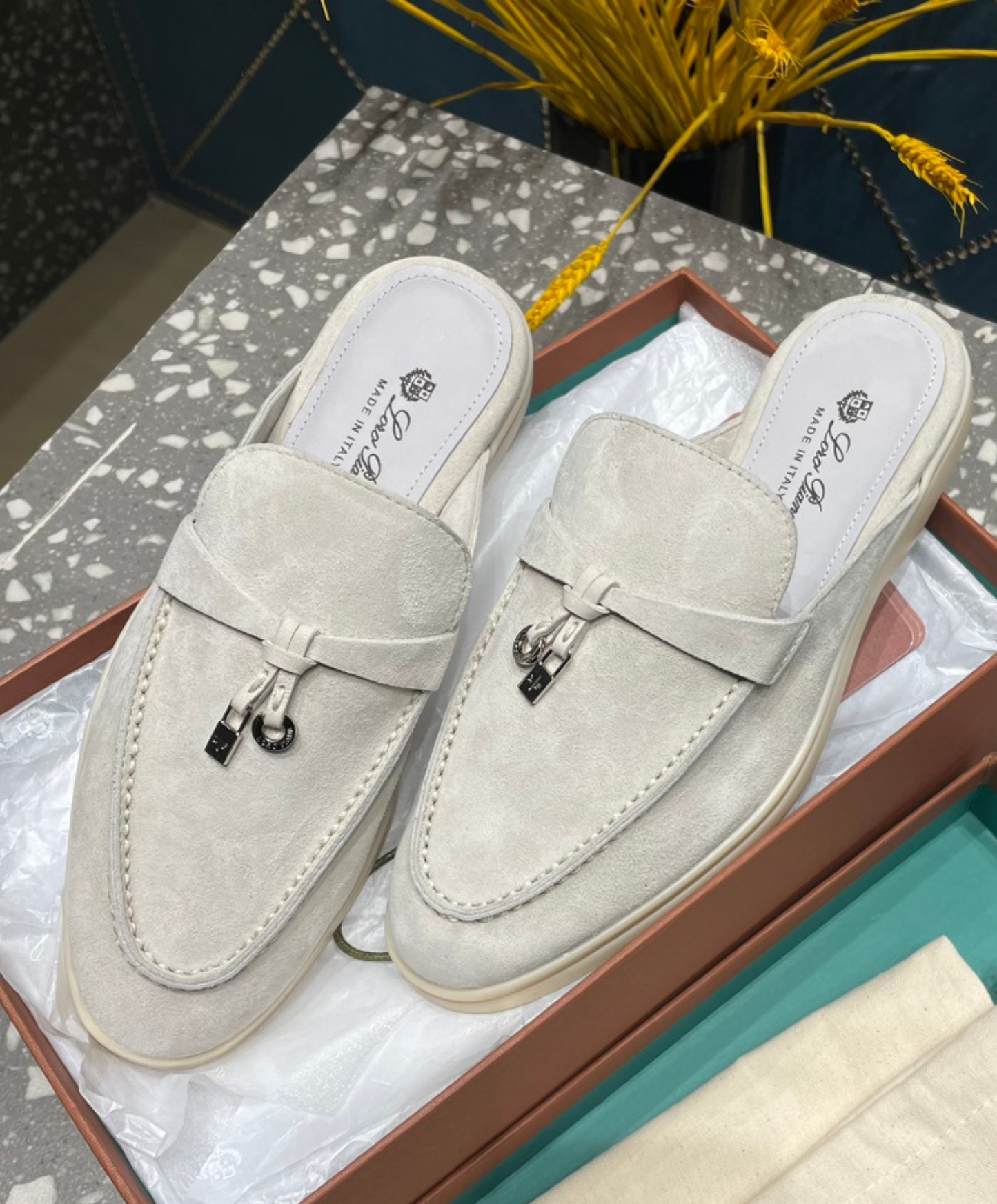 Babouche Charms Walk Mules