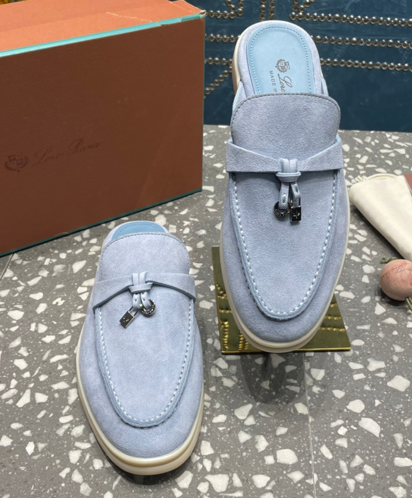 Babouche Charms Walk Mules