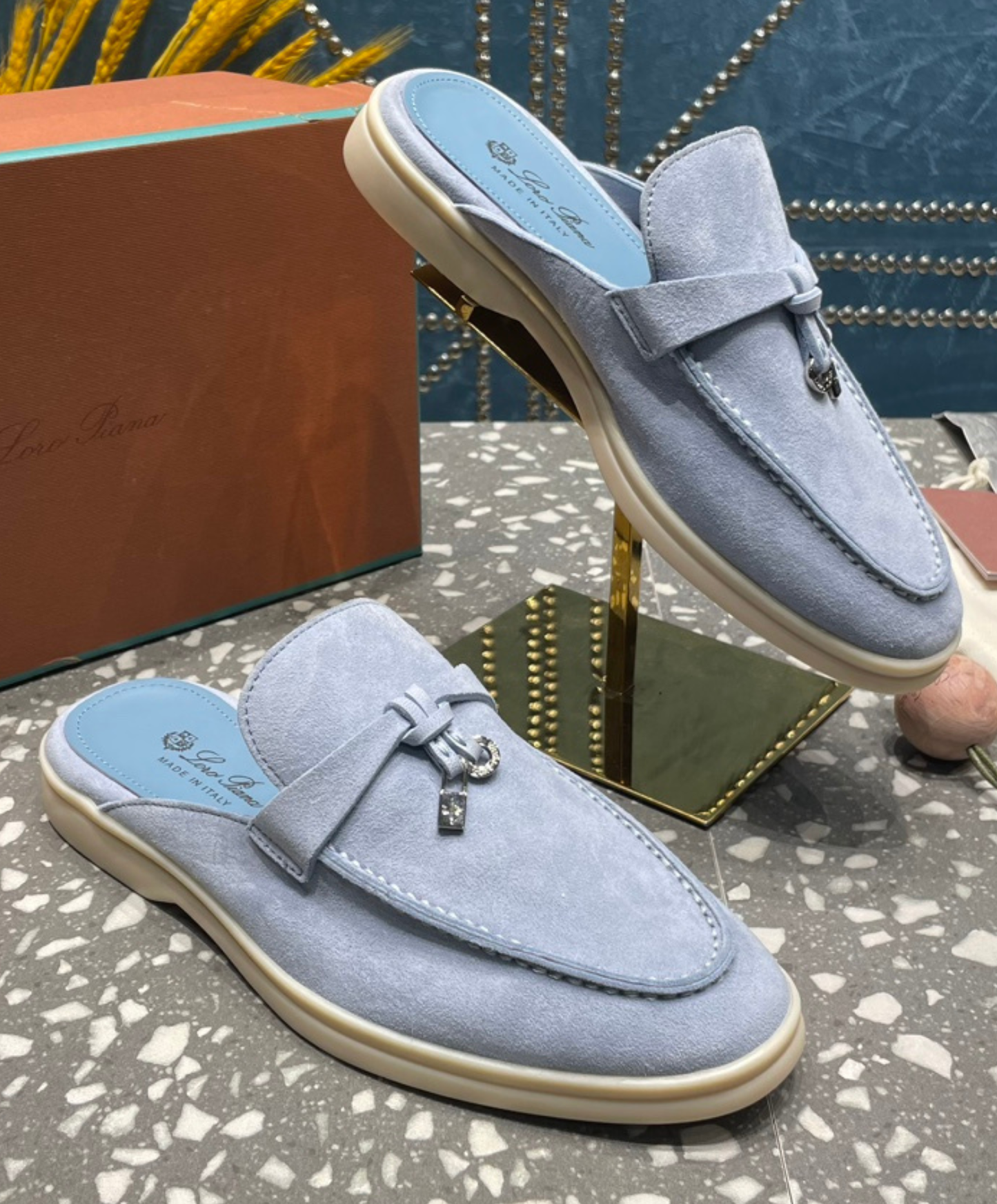 Babouche Charms Walk Mules