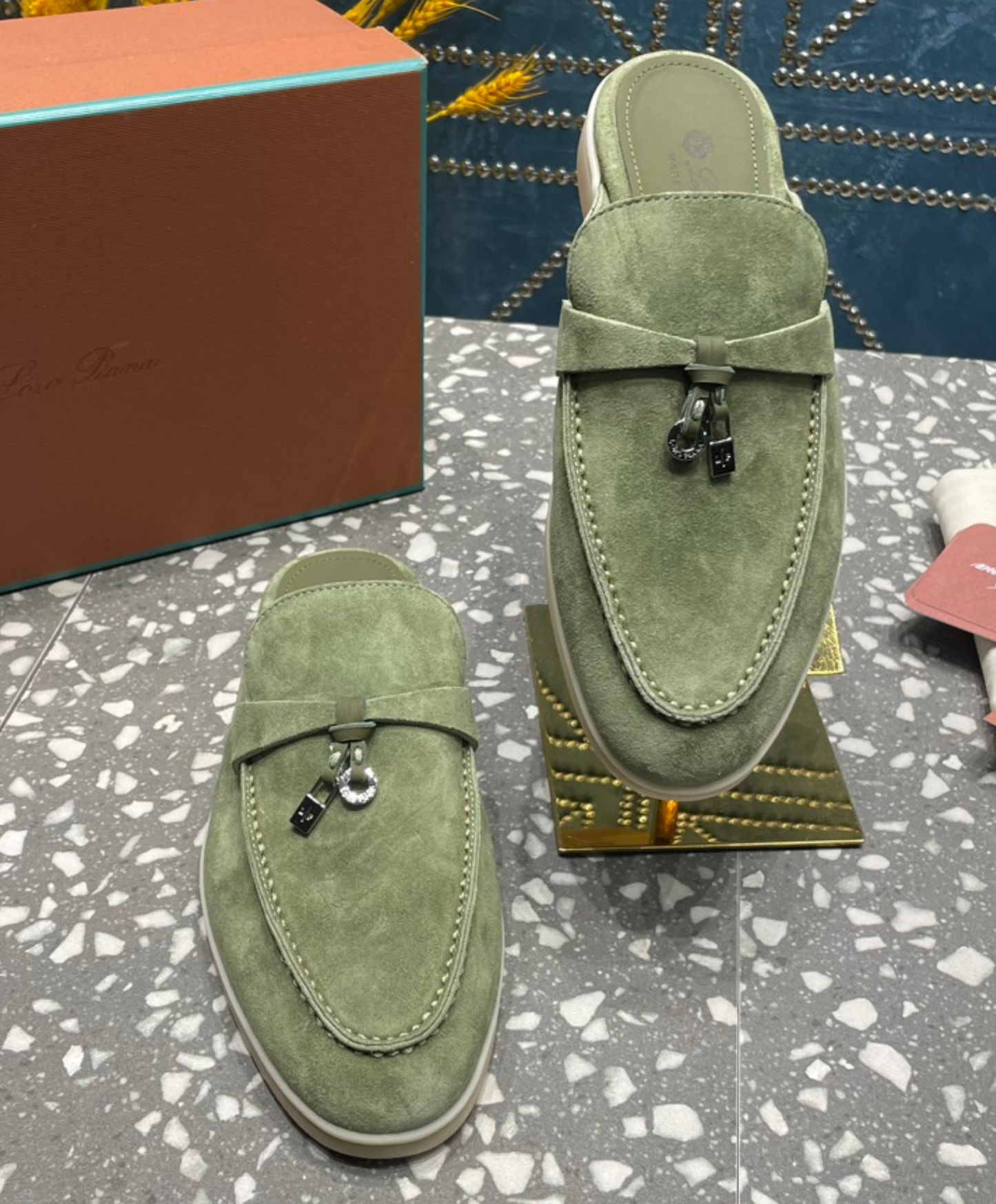 Babouche Charms Walk Mules