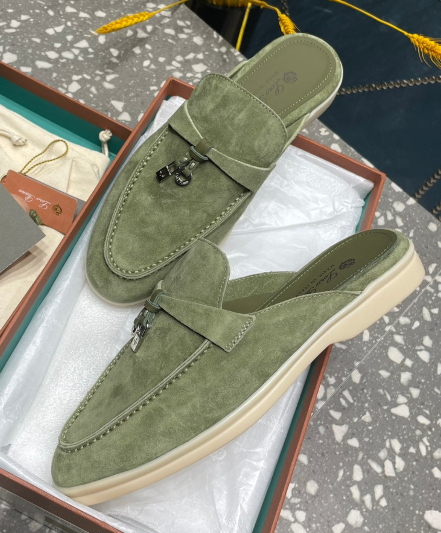 Babouche Charms Walk Mules