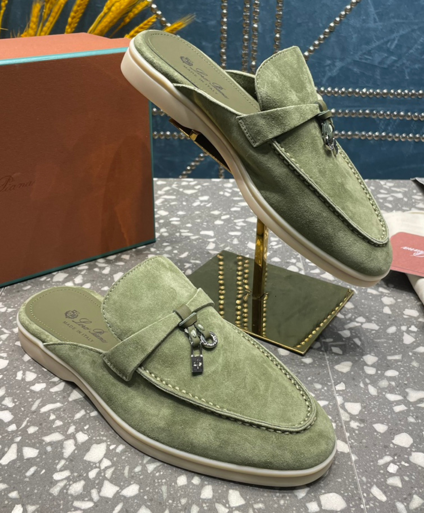 Babouche Charms Walk Mules