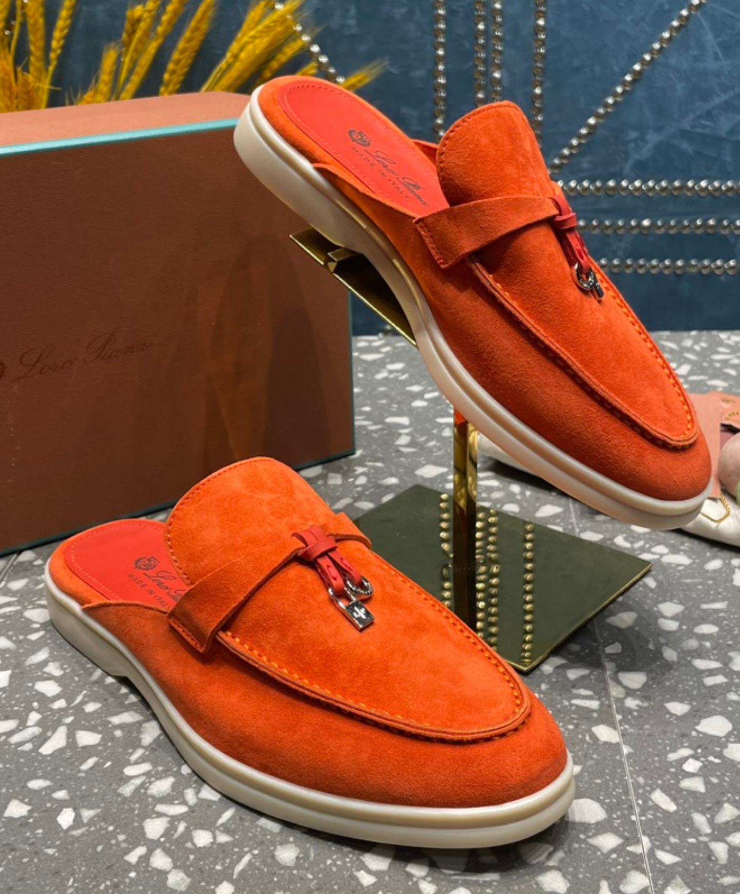 Babouche Charms Walk Mules