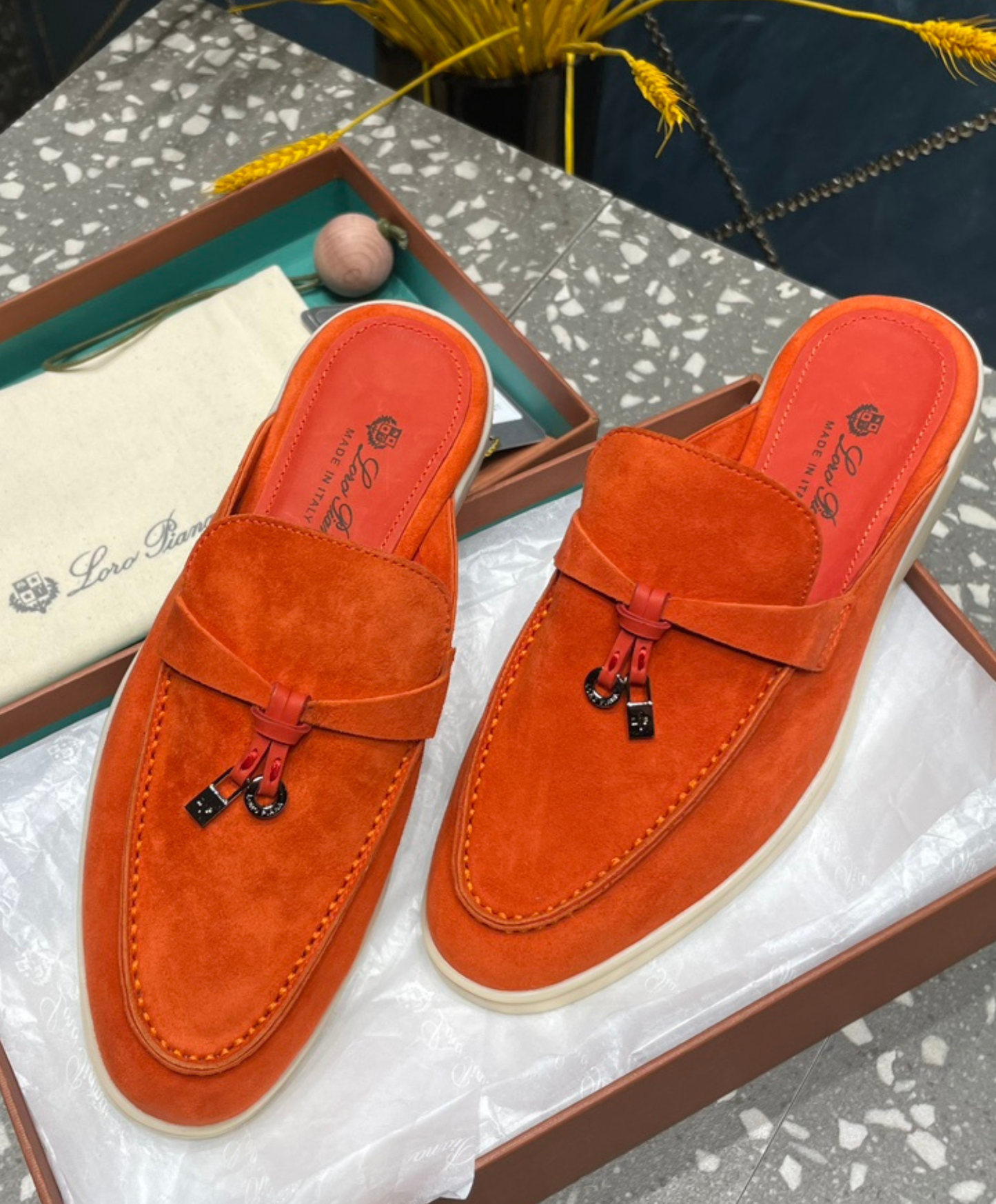 Babouche Charms Walk Mules