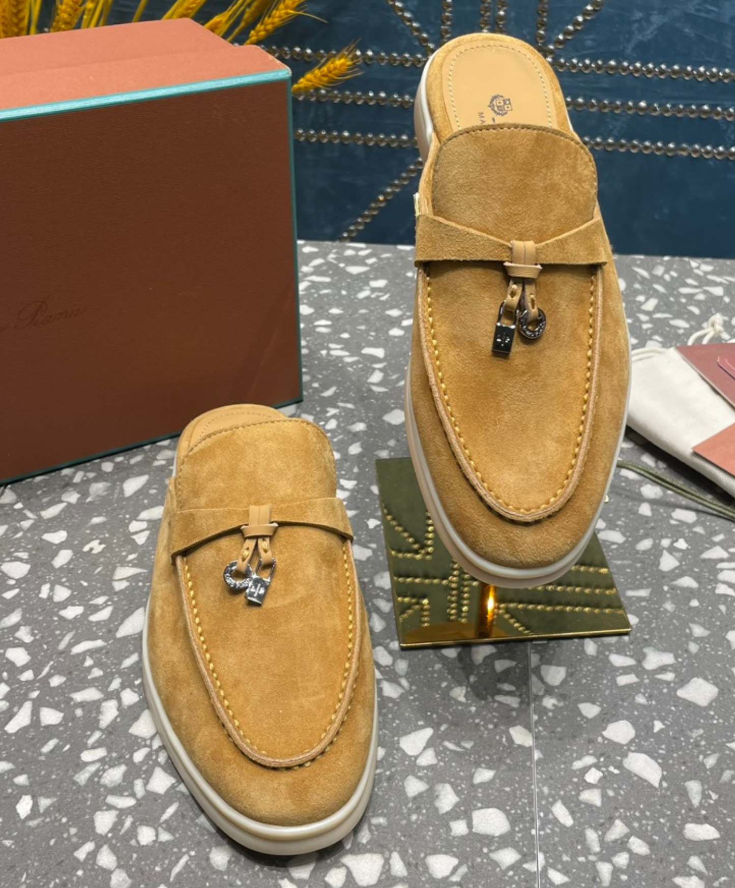Babouche Charms Walk Mules