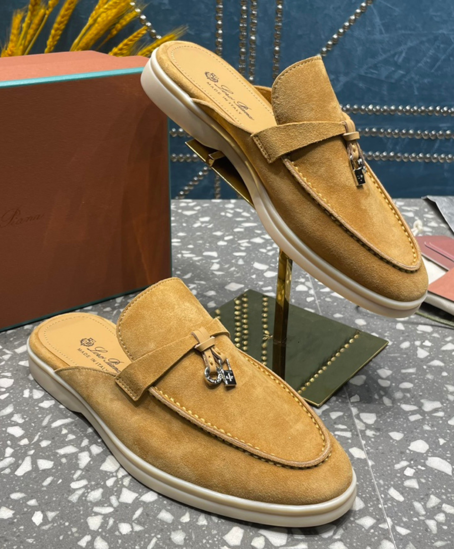 Babouche Charms Walk Mules