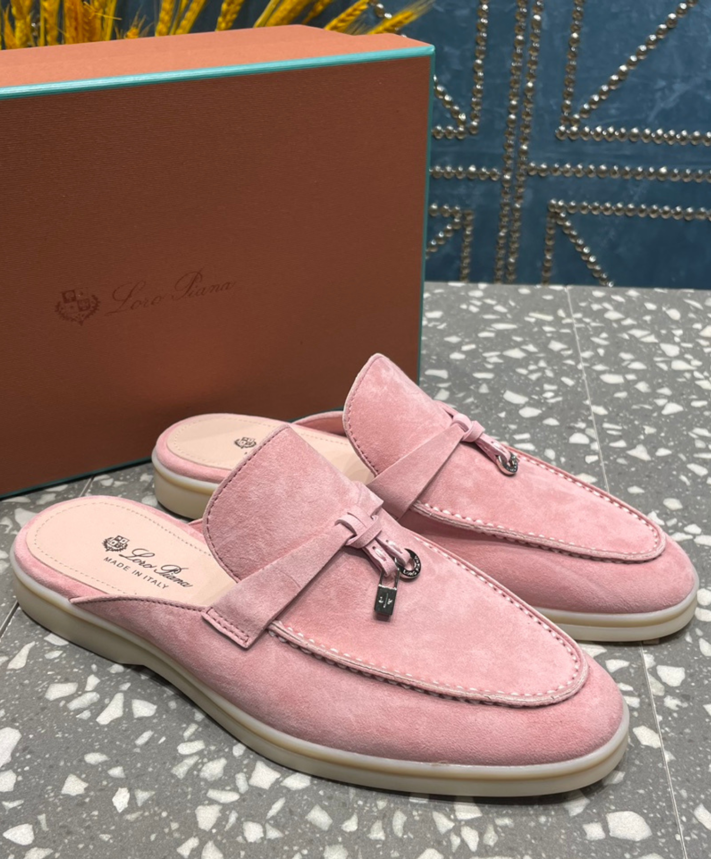 Babouche Charms Walk Mules
