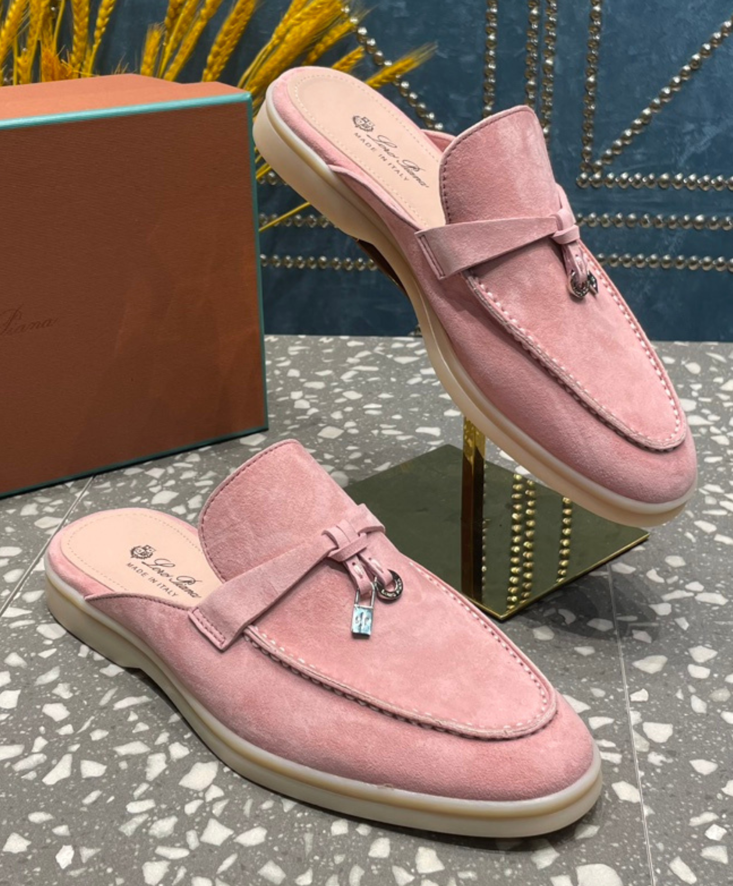Babouche Charms Walk Mules