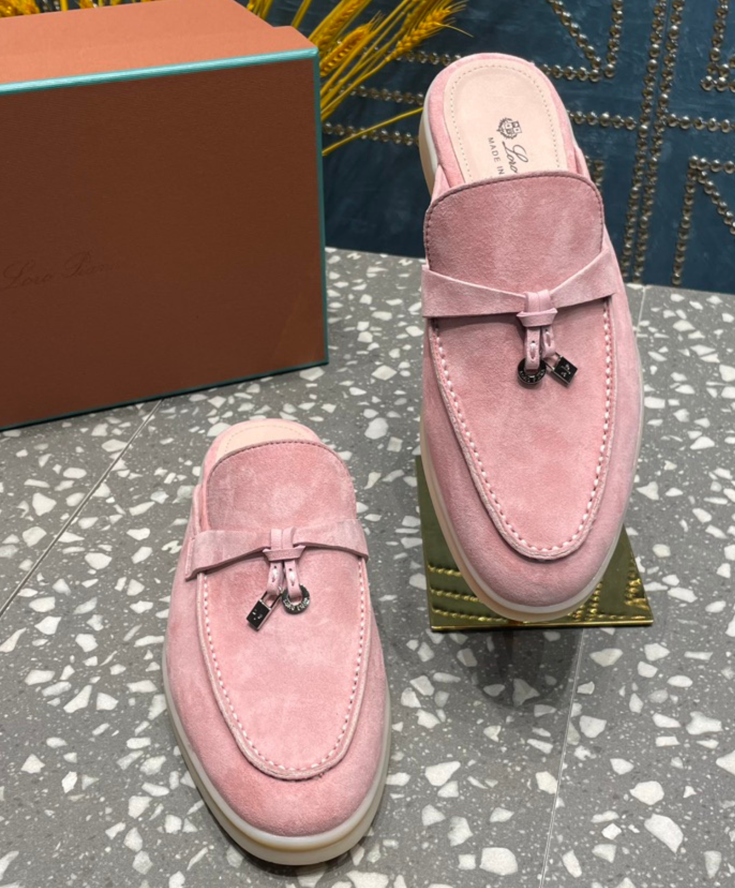 Babouche Charms Walk Mules