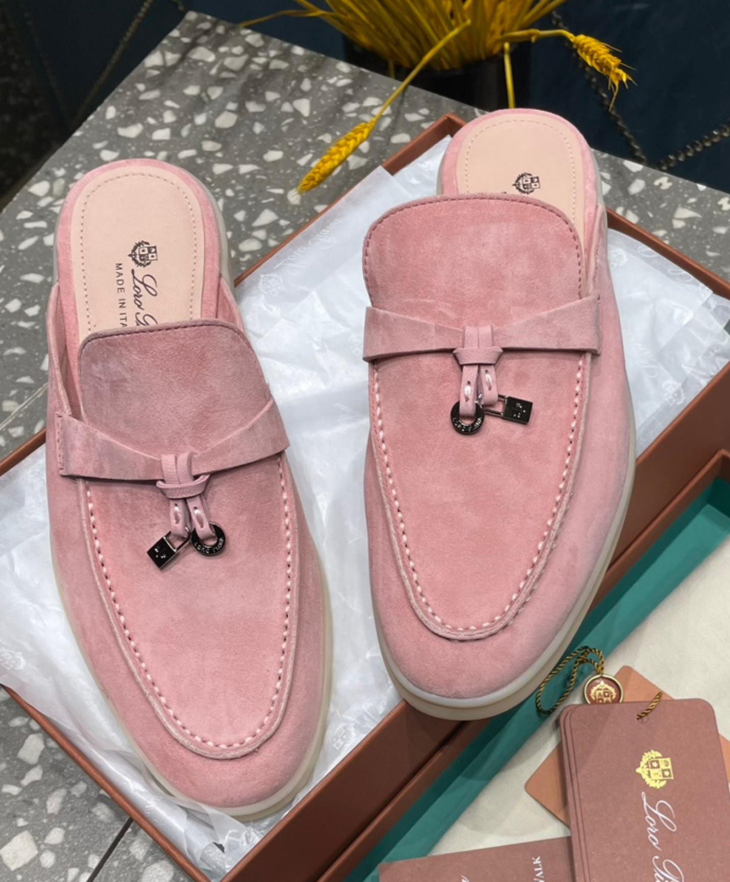 Babouche Charms Walk Mules