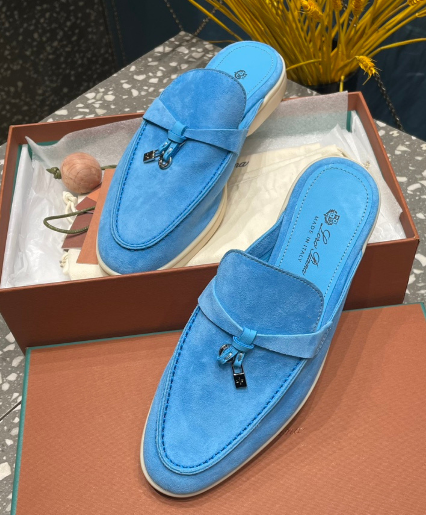 Babouche Charms Walk Mules