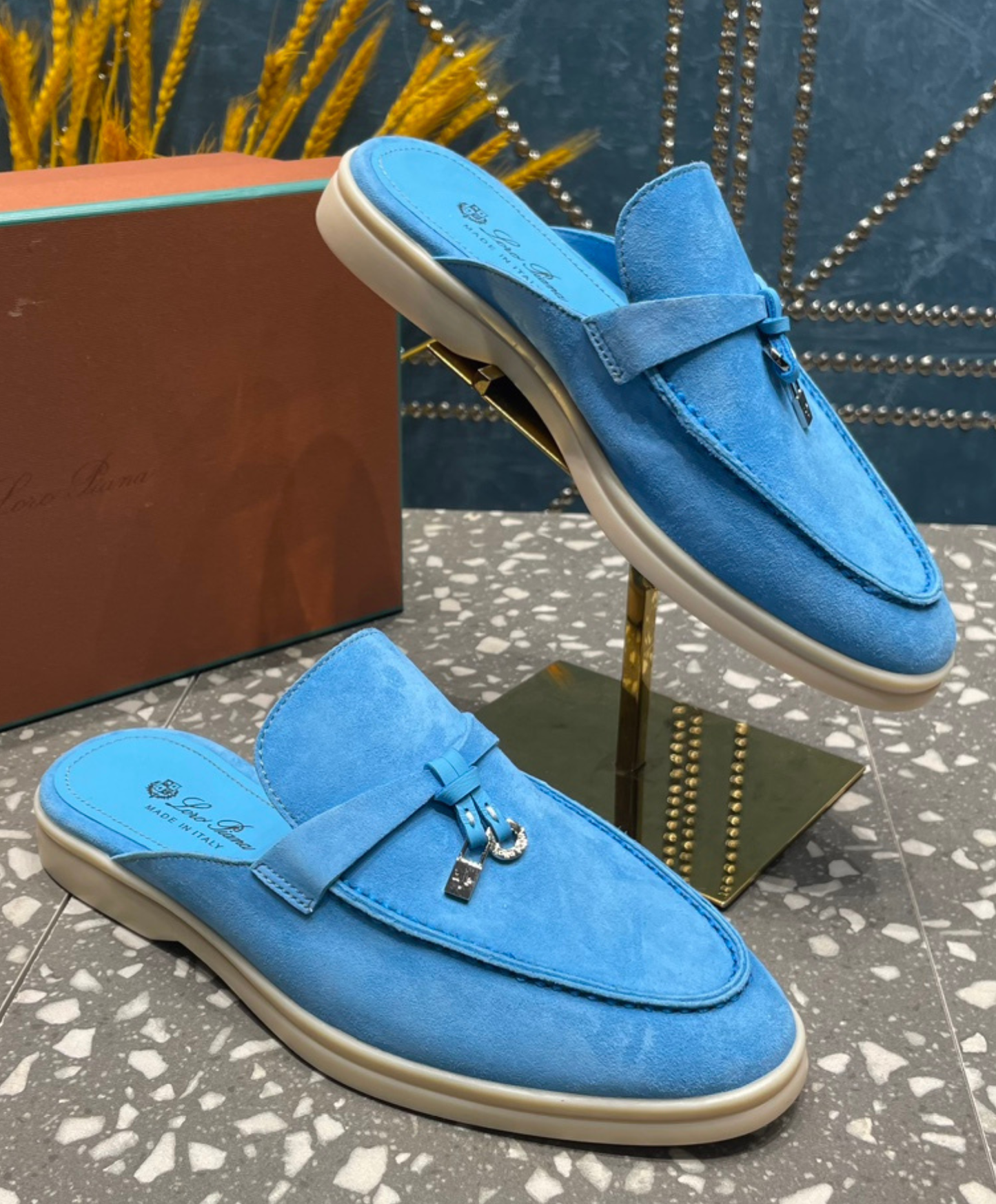 Babouche Charms Walk Mules