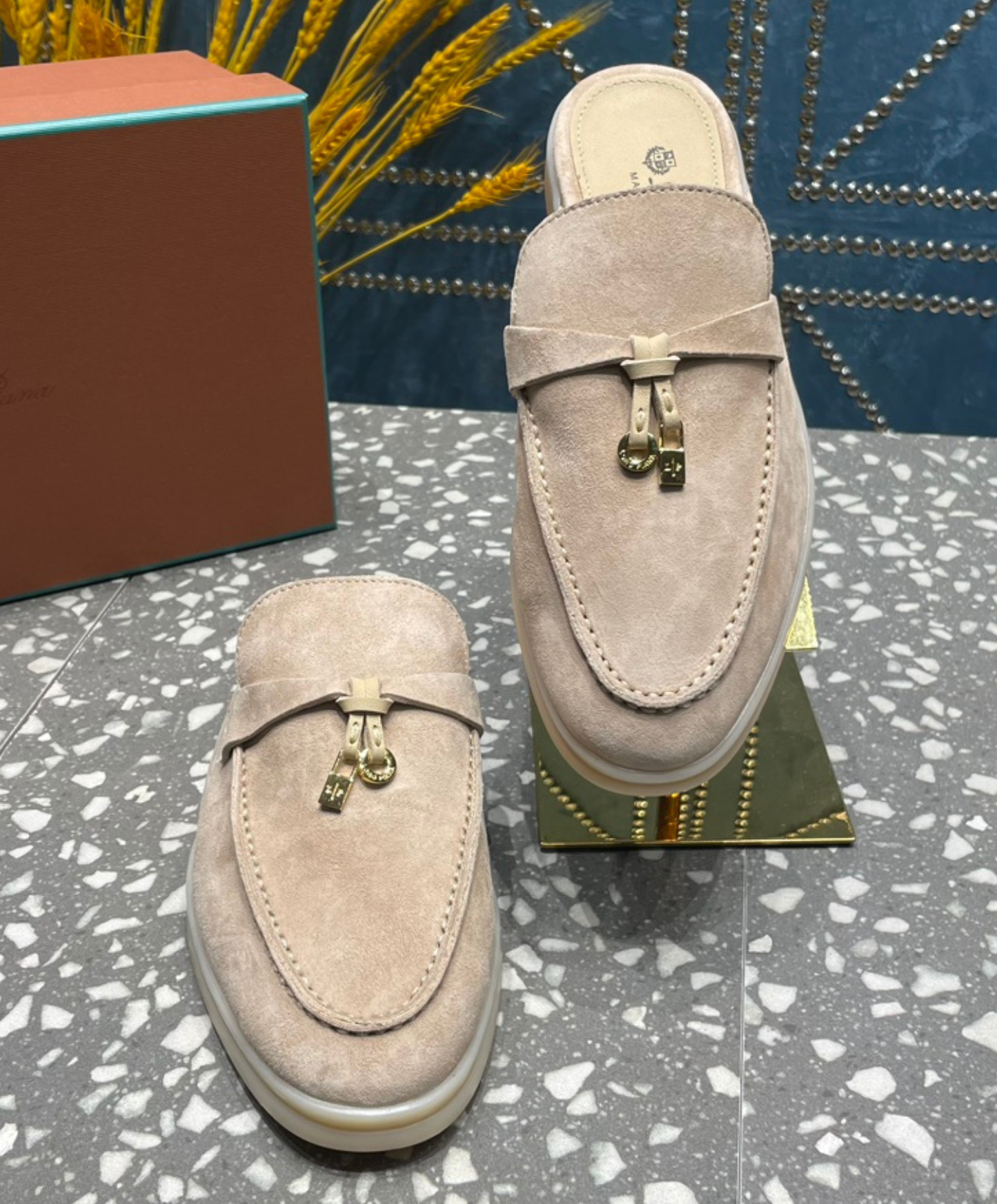 Babouche Charms Walk Mules
