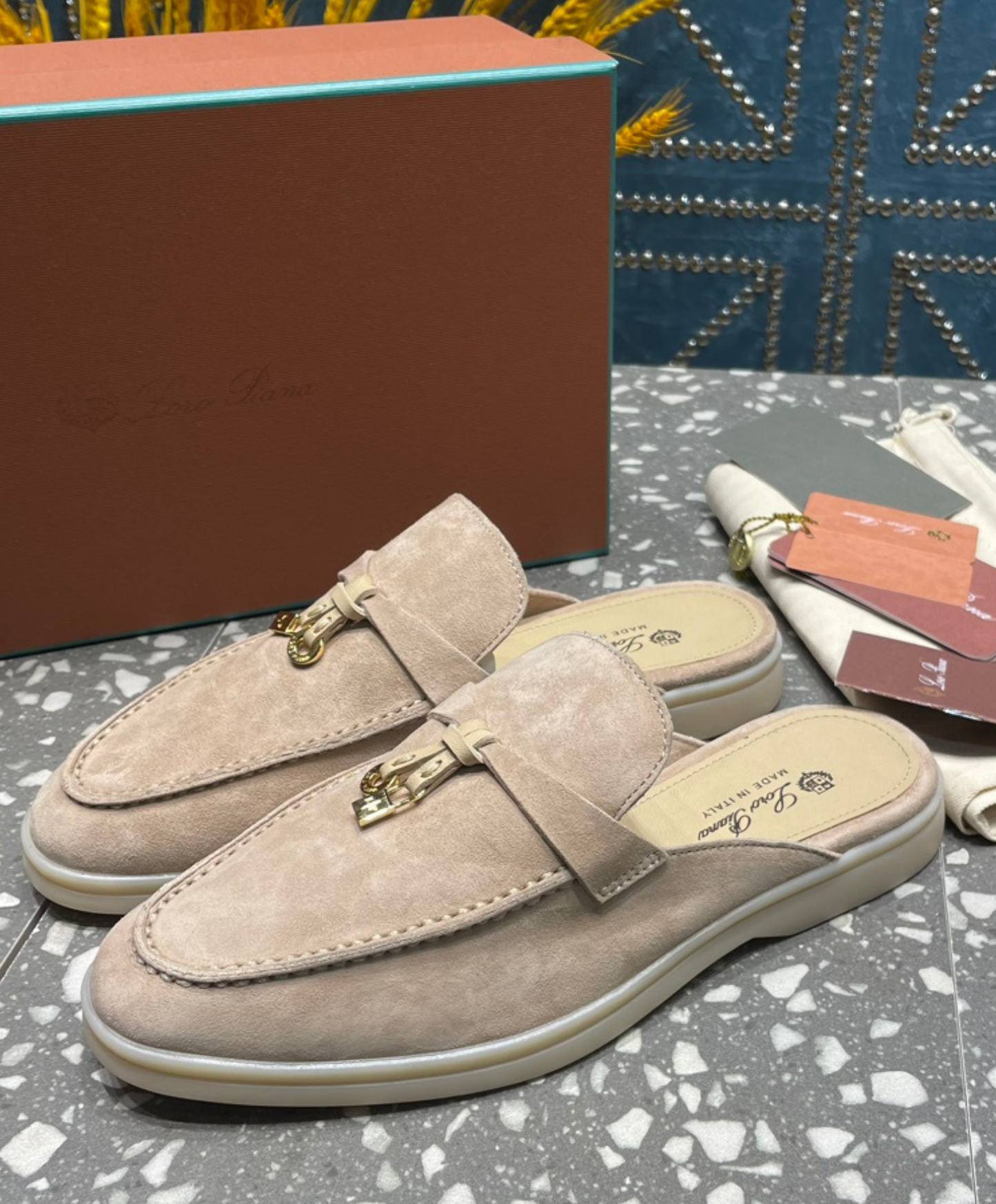 Babouche Charms Walk Mules