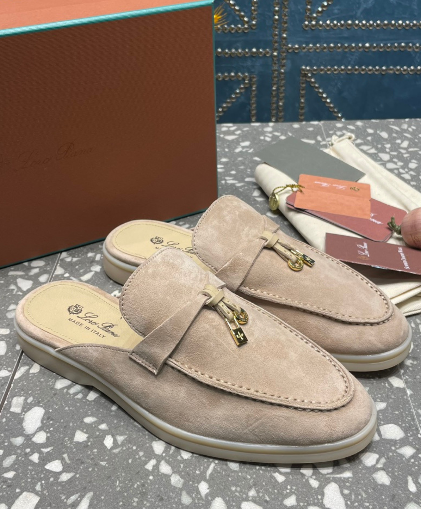 Babouche Charms Walk Mules