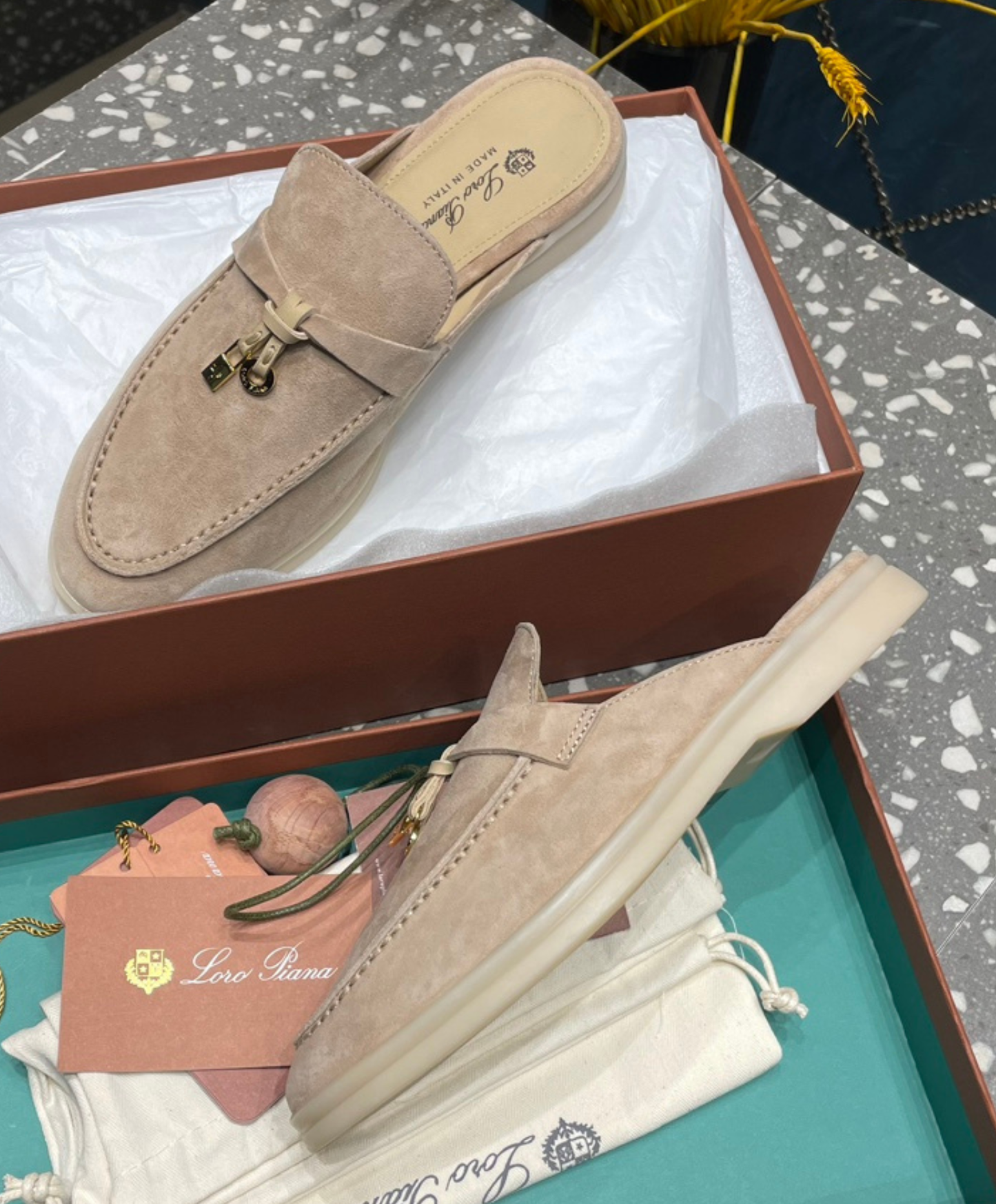 Babouche Charms Walk Mules