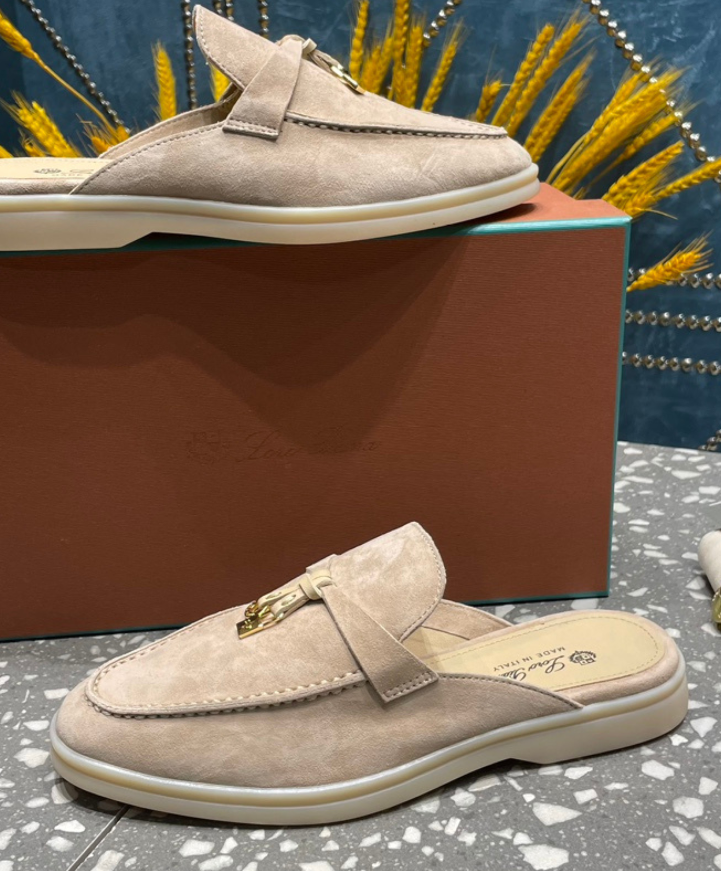 Babouche Charms Walk Mules
