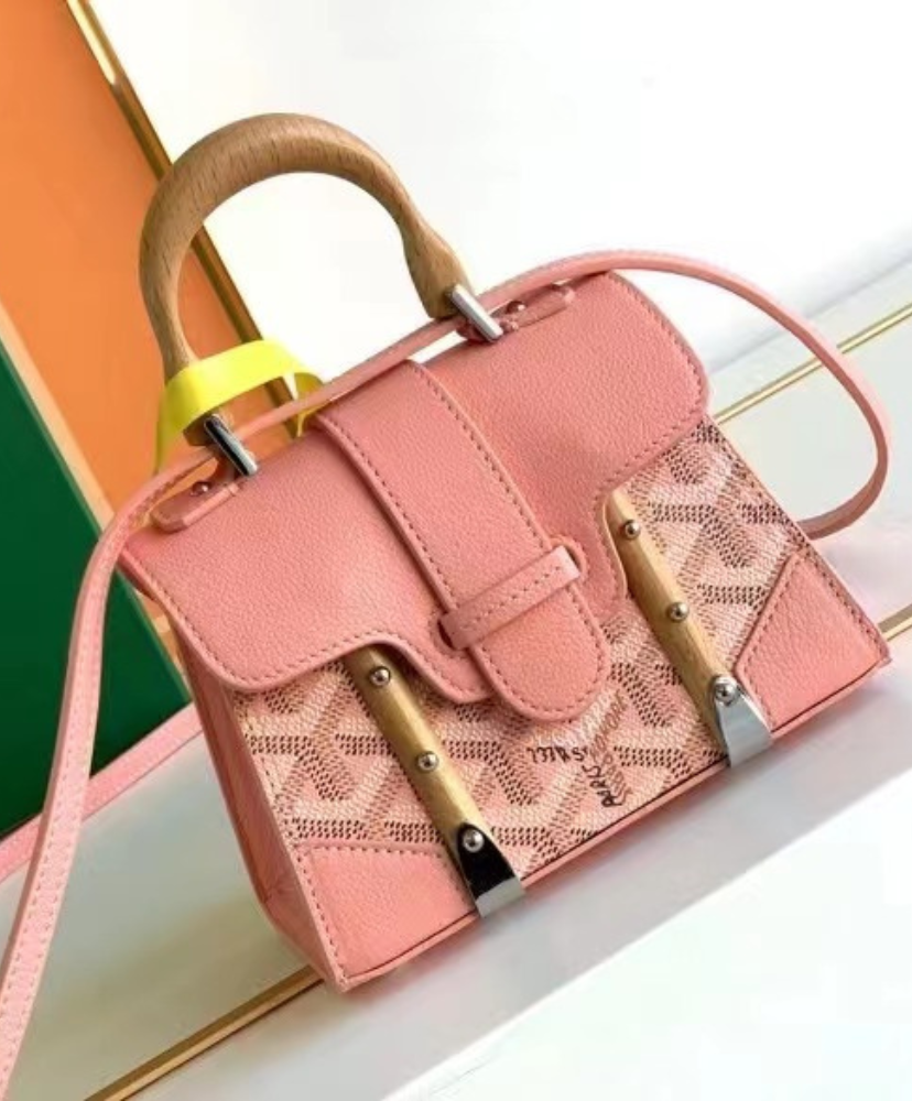 GOYARD Limited Edition Saigon Structured Nano Bag in Pink at