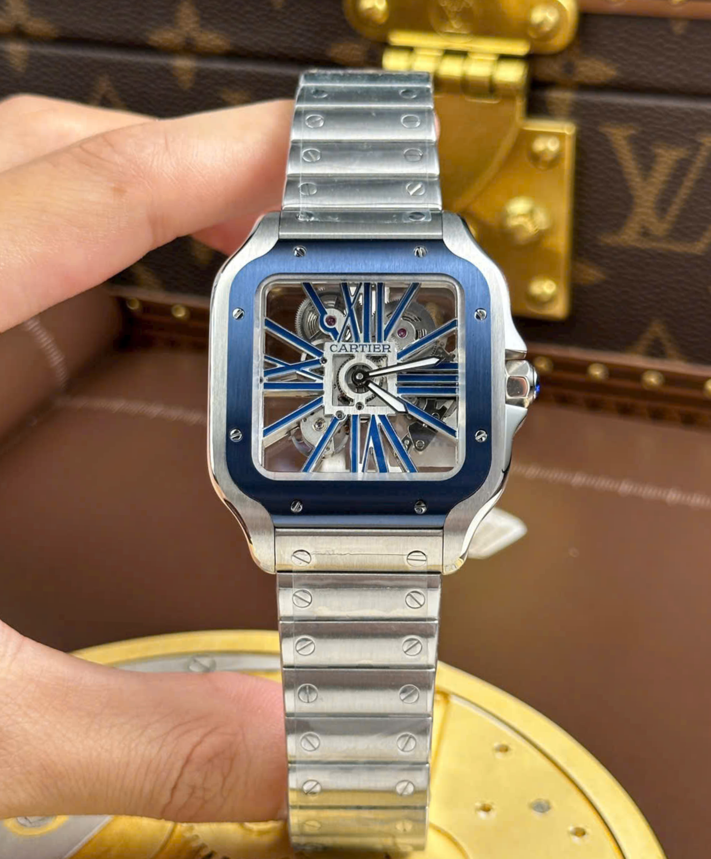 Santos De Cartier Skeleton Watch
