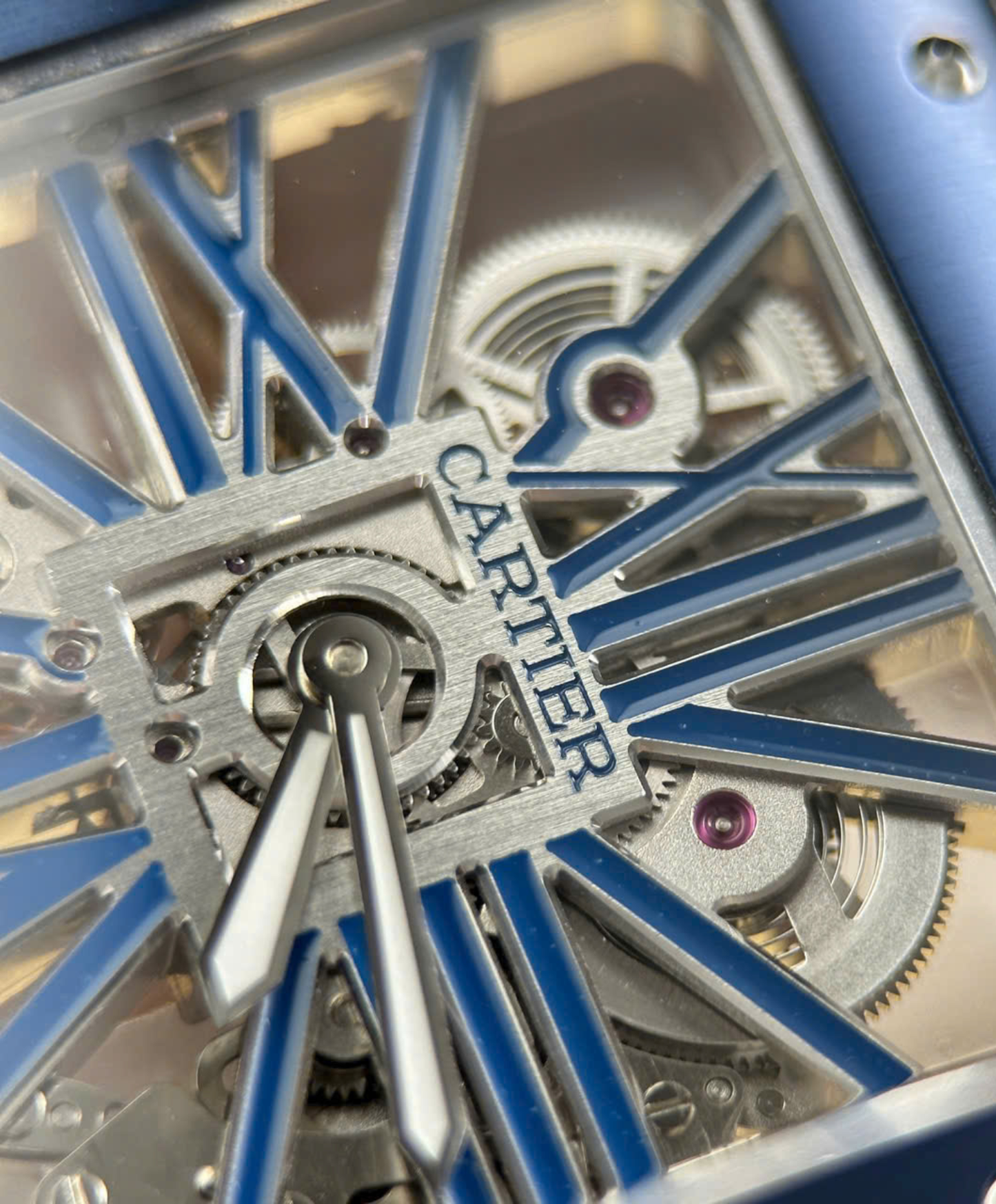 Santos De Cartier Skeleton Watch