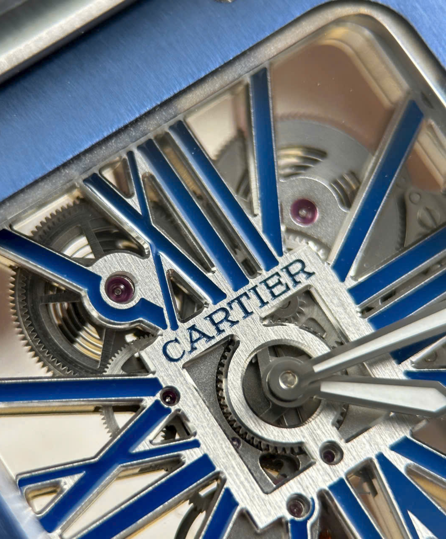Santos De Cartier Skeleton Watch