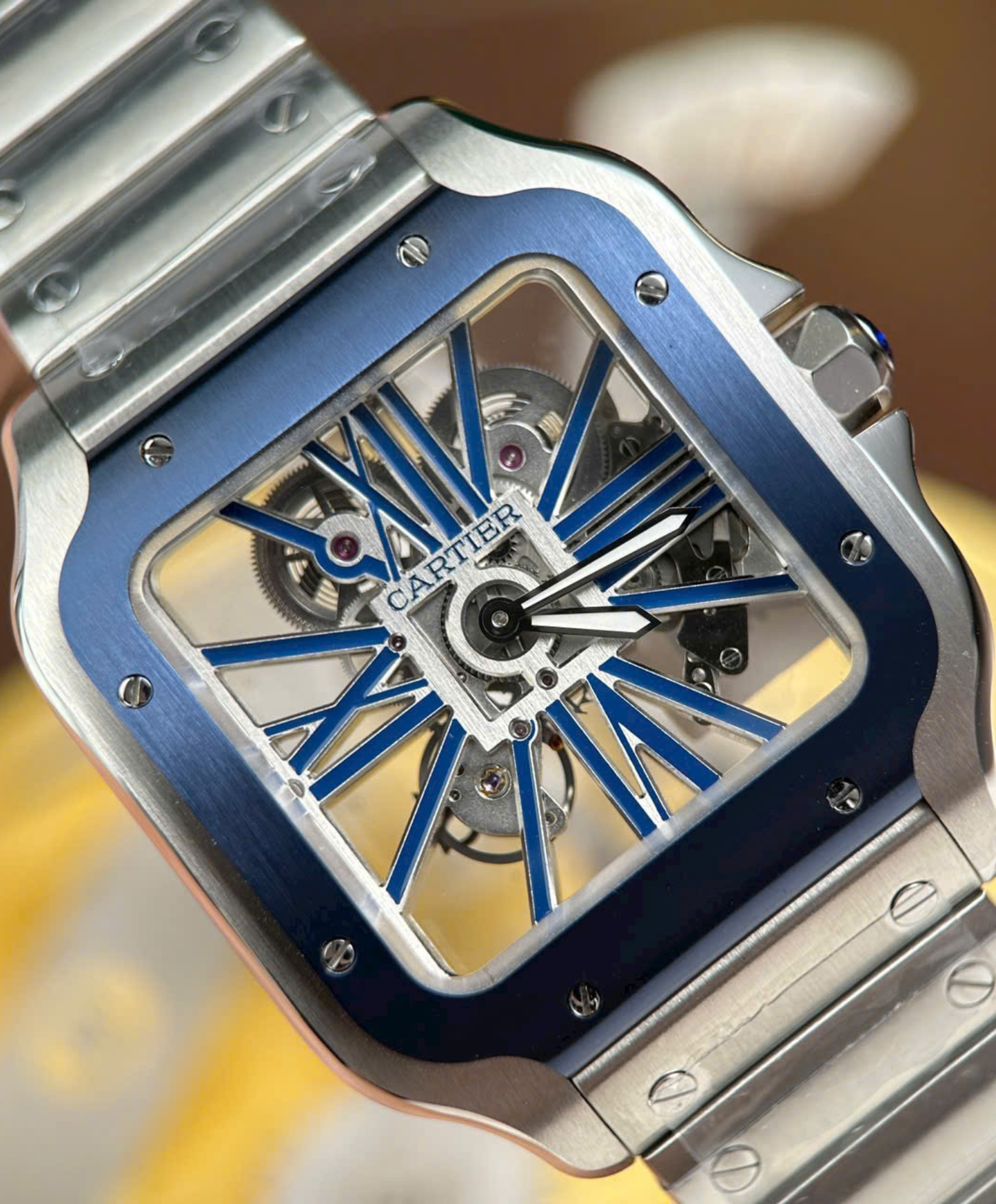 Santos De Cartier Skeleton Watch