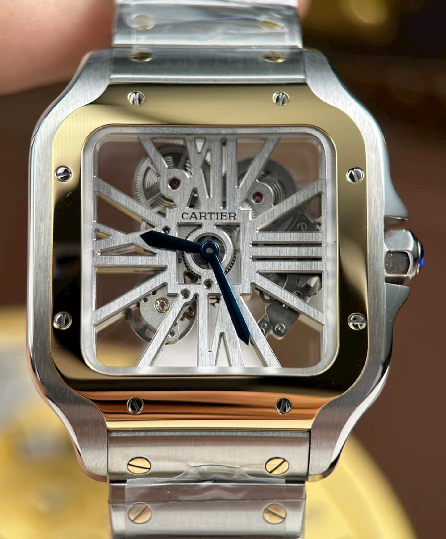 Santos De Cartier Skeleton Watch