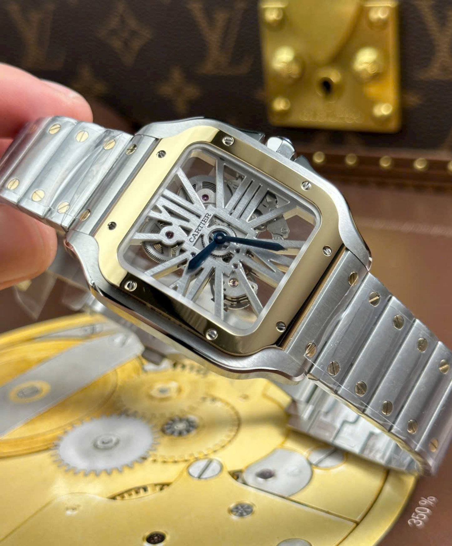 Santos De Cartier Skeleton Watch