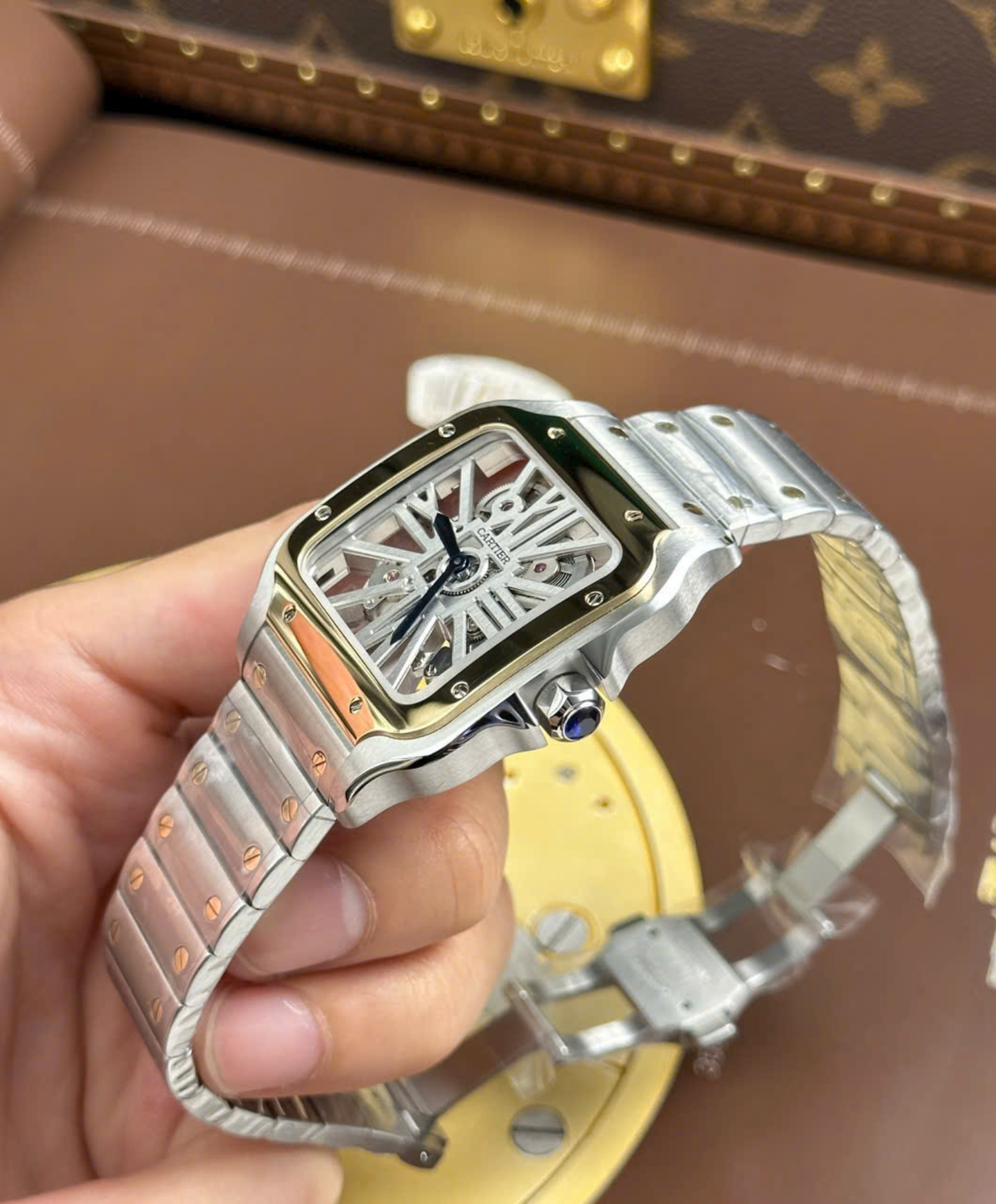 Santos De Cartier Skeleton Watch