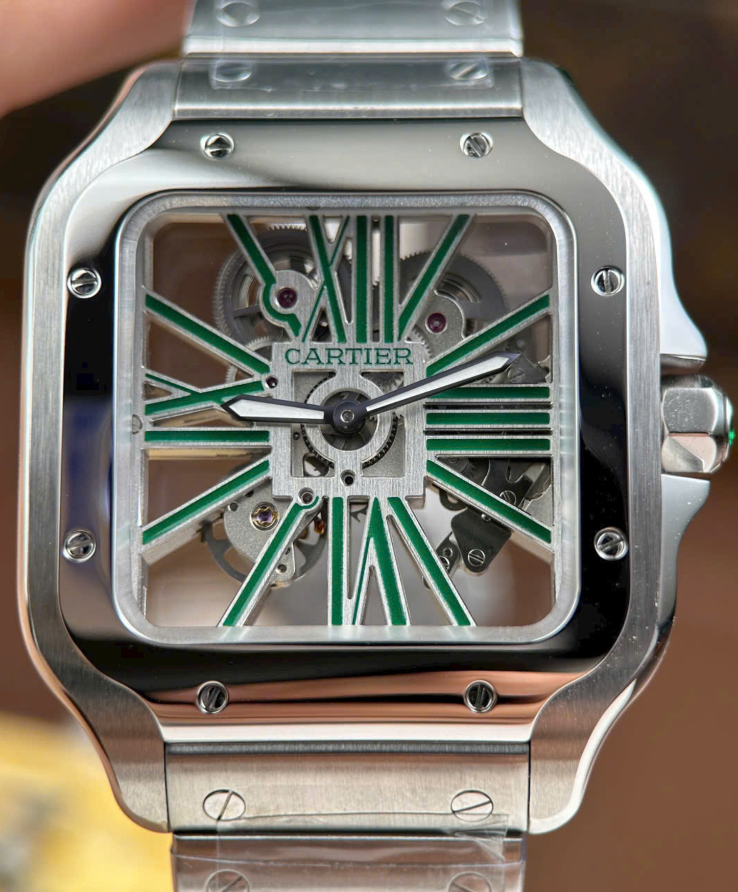 Santos De Cartier Skeleton Watch