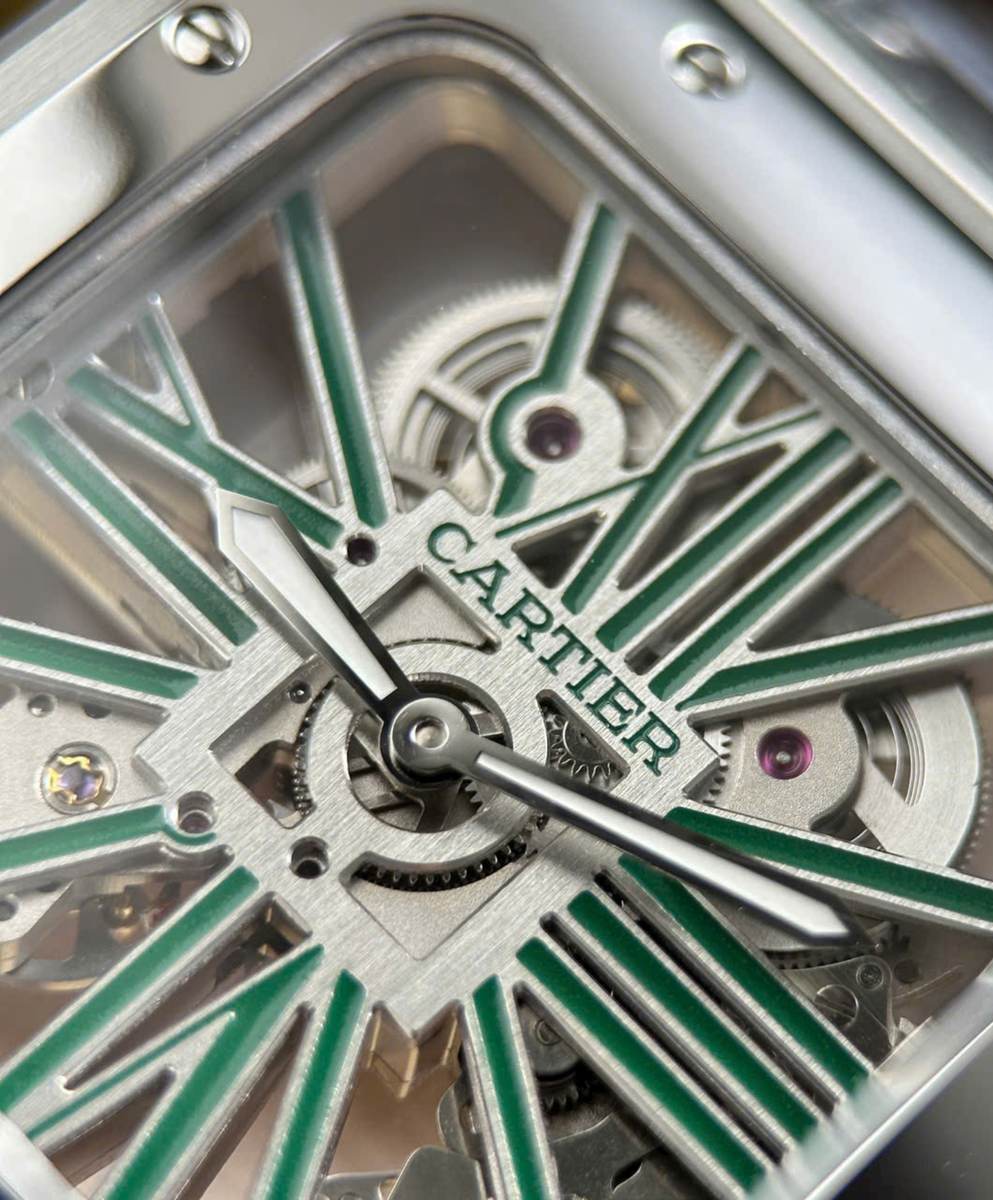 Santos De Cartier Skeleton Watch